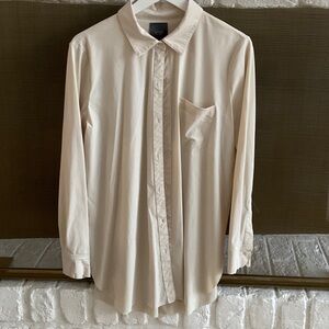 Lysse “Shiffer” Cream Button-Up Tunic